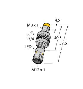 [4602835] Turck Inductive Sensor, With Increased Switching Distance (NI3-M08E-AP6X-H1341)
