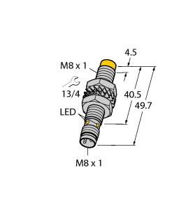 [4602836] Turck Inductive Sensor, With Increased Switching Distance (NI3-M08E-AP6X-V1131)
