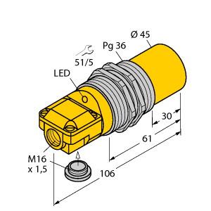 [13428] Turck Inductive Sensor (NI40-G47SR-FZ3X2)