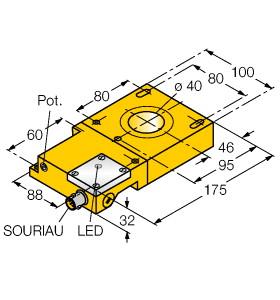 [1440006] Turck Inductive Sensor, Ring Sensor (NI40R-S32SR-AP44X-S1131)