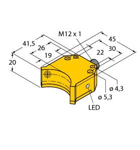 [1650020] Turck Inductive Sensor, For Rotary Actuators (NI4-DS20-2AP6X2-H1141)