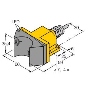 [1569900] Turck Inductive Sensor, For Rotary Actuators (NI4-DSU35-2AP4X2)