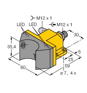[1902013] Turck Inductive Sensor, For Rotary Actuators (NI4-DSU35-2ASI2X4-H1140)