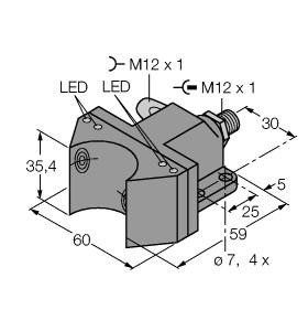 [1902002] Turck Inductive Sensor, For Rotary Actuators (NI4-DSU35-2ASIX4-H1140/S930)