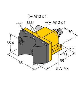 [1569908] Turck Inductive Sensor, For Rotary Actuators (NI4-DSU35-2DNETX5-H1150)