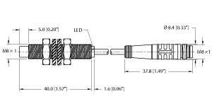 [4600794] Turck Inductive Sensor (NI4U-EG08-AP6X-0.2-PSG3)
