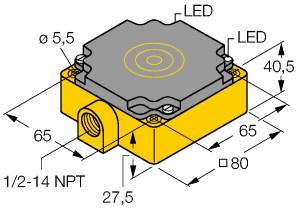 [10401] Turck Inductive Sensor (NI50-CP80-Y1/S10)