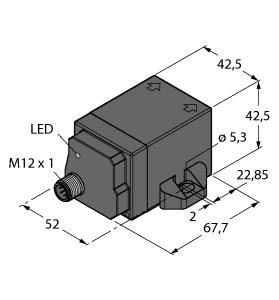 [1538305] Turck Inductive Sensor, For the Food Industry (NI50U-Q42FWD-VP6X-H1141)