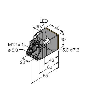 [1625853] Turck Inductive Sensor, With Extended Switching Distance (NI50U-QV40-AP6X2-H1141)