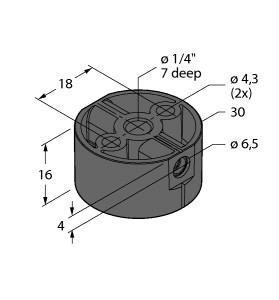 [1590819] Turck Accessories, Positioning Element, For Angle Sensors RI-QR14 (P2-RI-QR14)