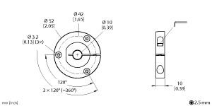[1590924] Turck Accessories, Positioning Element, For Encoders RI-QR24 (P4-RI-QR24)