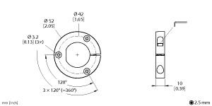 [1590916] Turck Accessories, Positioning Element, For Encoders RI-QR24 (P8-RI-QR24)
