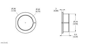 [1590928] Turck Accessories, Adapter Sleeve, For Encoders RI-QR24 (RA1-QR24)