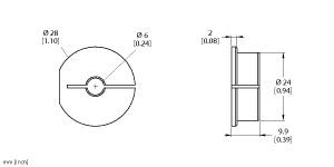 [1590932] Turck Accessories, Adapter Sleeve, For Encoders RI-QR24 (RA5-QR24)