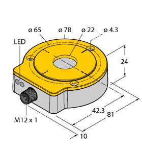 [1590976] Turck Contactless Encoder, Analog, Premium Line (RI360P0-QR24M0-ELIU5X2-H1151/S1321)