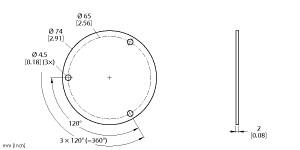 [1590938] Turck Accessories, Shield Plate, For Encoders RI-QR24 (SP1-QR24)