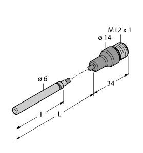 [9910481] Turck Temperature Detection, Probe (TP-306A-CF-H1141-L5000)
