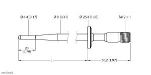 [9910429] Turck Temperature Detection, Probe (TP-504A-TRI3/4-H1141-L035)