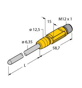 [9910826] Turck Temperature Detection, With Current Output and PNP/NPN Transistor Switching Output (TTM-206.35A-CF-LIUPN-H1140-L100)