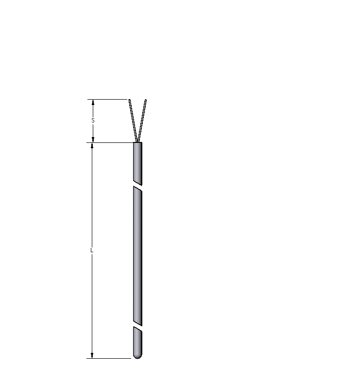 [ABJ000A090UJ200] | OBSOLETE | 661100115 1/4"ODX9"LNG 304SS SHEATH TYPE J UNGRND 2" LEAD