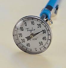 [6074J] BI-METAL THERMOMETER 1"DIAL 5"STEM -40/50C 1% ACCURACY