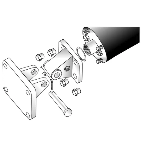 [904-029-000] Bellofram Clevis Bracket Mount Size 12