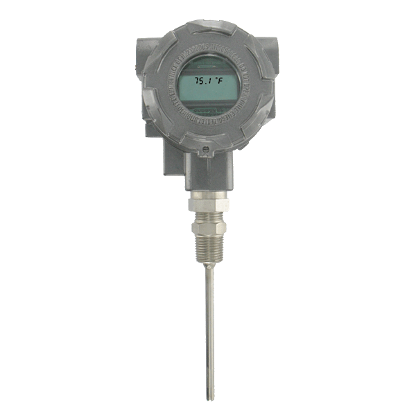 [TTE-106-W-LCD] Explosion-proof RTD temperature transmitter, 6" probe, with LCD display