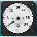 [007-05GA-PZSJ-C7] CROMPTON SWITCHBOARD METER, 4.5" AC VOLTMETER -RMS COMPENSATED, R = 0-150VAC, S = 0-600 VAC, 50/60HZ