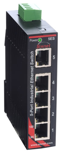 [SL-5ES-1] SL Series, 5-Port, Sixnet SL-5ES Unmanaged Ethernet Switch