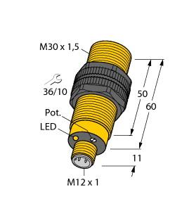 [2503043] Turck Capacitive Sensor, For the Detection of Dry Pellets (BCC10-S30-VP4X-H1141)