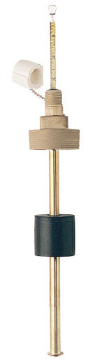 [W1024115] TLU-72500-3-SS-BN-19, DIPTAPE Level Indicator, 316SS Stem & Float, 2"NPT, 19" Overall Length