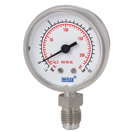 [4277156] Wika 230.25 Series Stainless Steel Industrial Pressure Gauge