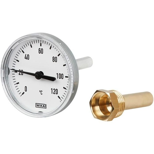 [52910052] Wika A43 Series Bimetal Thermometer, -20 to 60 °C