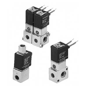 [U8380B002DC24/DCD] 380 Series Sub-Miniature Solenoid Valve (8380), 1/8" NPT, 24 VAC, 3 Way-3/2 NC