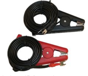 [1017.84] Test Lead Set, Kelvin Clip to Spade Lug, 50 V, 10 A, 3.048 m, 2 Leads
