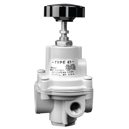[960-183-000] Bellofram T41-2 Adjustable Precision Regulator (with Bonnet Vent Port), 1/4" NPT, 0-100 psi