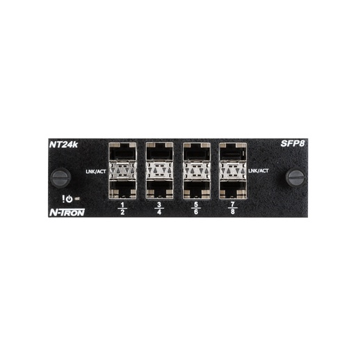 [NT24K-SFP-DM8] NT24k Series, N-Tron NT24k® Module-8 SFP Expansion Slots 1000 & 100Base