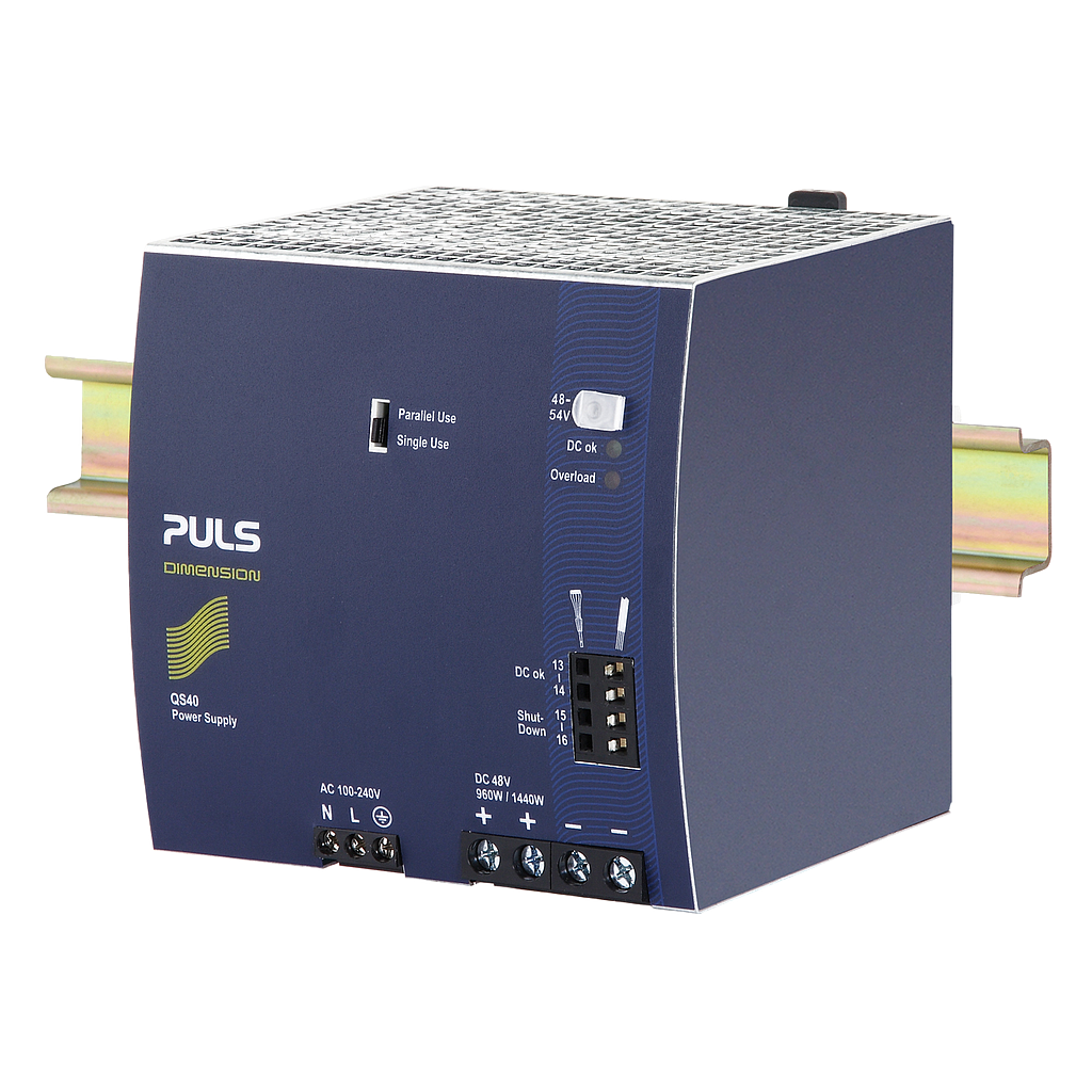 [QS40.241] Puls Power Supply, 960W, 100-240VAC 1PH, 24-28VDC, 40-34.3A