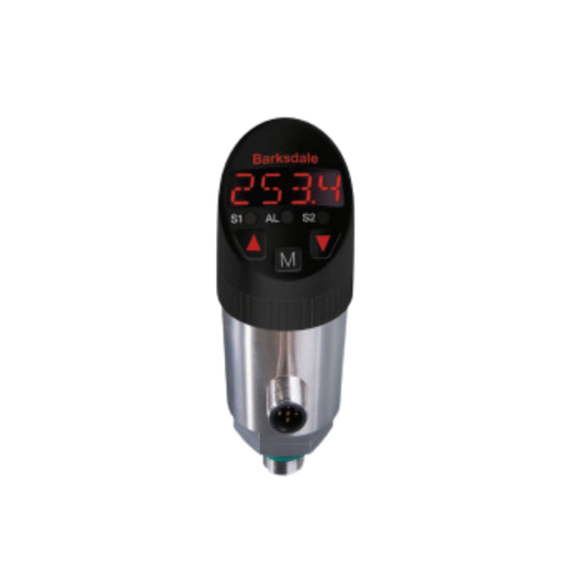 [BPS32NVM0075PP] Barksdale BPS3000 Electronic Pressure Switch, Single Switch + 4-20 mA, 1/4" NPT, FKM, M12 Conn, 0 to 75 psig