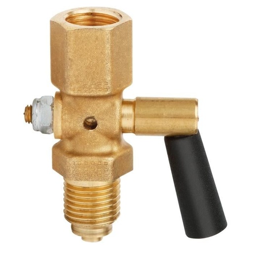 [4339631] Wika 910.10 Series Gauge Cock, T Handle, Brass, 1/4" NPTF to 1/4" NPTF, 150 psi