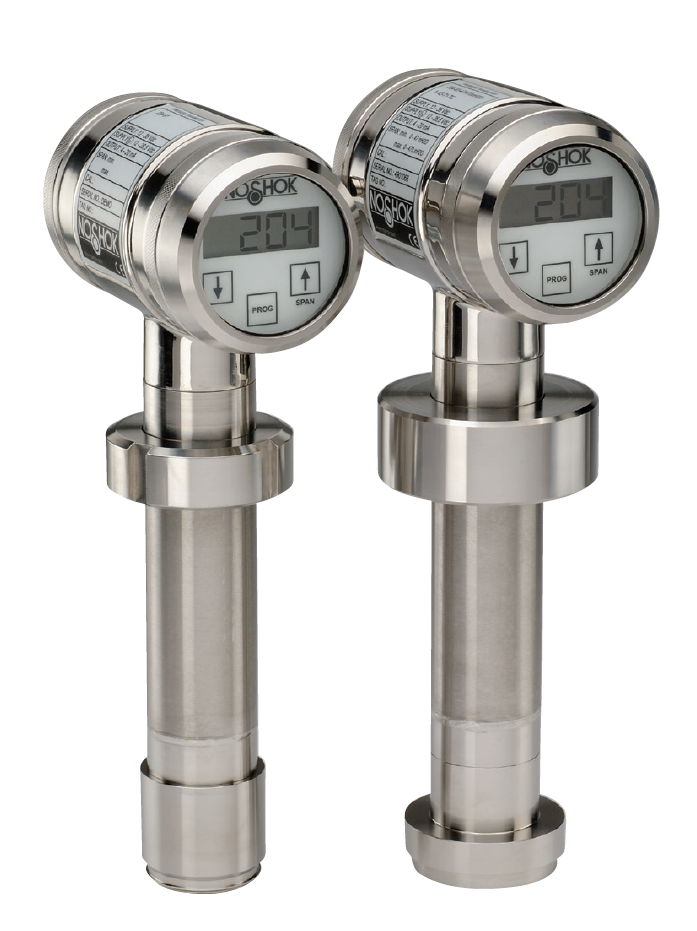 [204-95-16/160inH2O-1-1-25-TC] 20 Series Intelligent Silo & Tank Level Sanitary Pressure Transmitter, 16 inH20 to 160 inH20, M12 x 1
