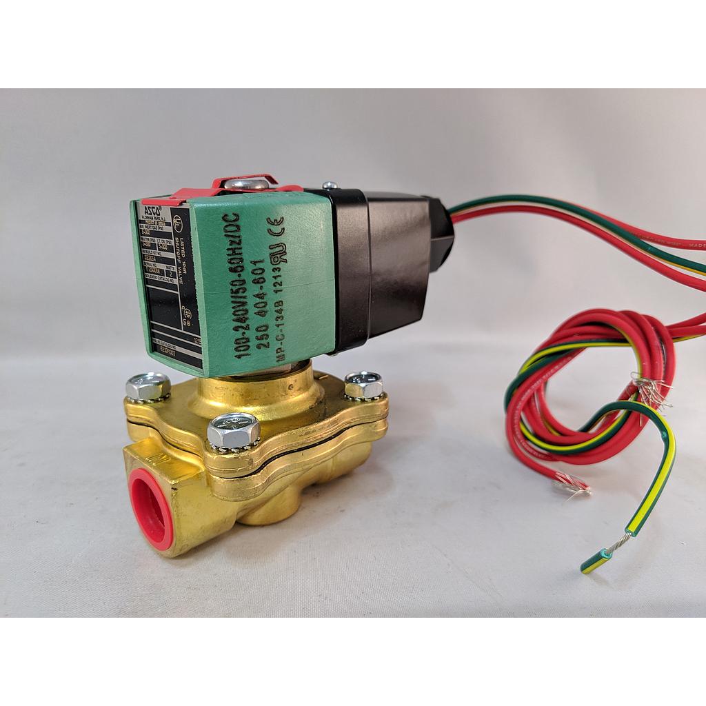 [8223P00312-24/DC] NEXT GEN SOLENOID VALVE, 1/2"NPT, 2W, NC, BRASS BODY, 12-24DC