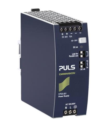 [CP20.481] Puls Power Supply, 480W, 100-240VAC  1PH, 48-56VDC, 10-8.6A