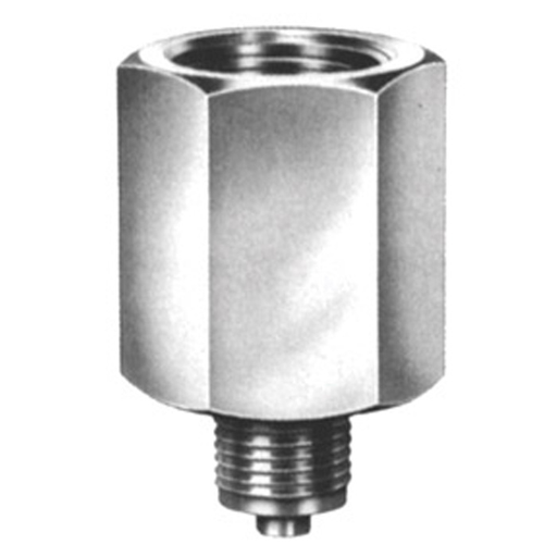 [0634603] Wika 910.14.200 Series NPT to Metric Gauge Adapter, Stainless Steel, 1/2" NPTF to G 1/2 BSP