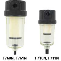 [F710N] Nylon liquid/particle filter with 1/8" NPT connection