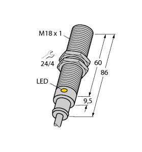 [43120] Turck Inductive Sensor (BI5-M18T-AZ3X)