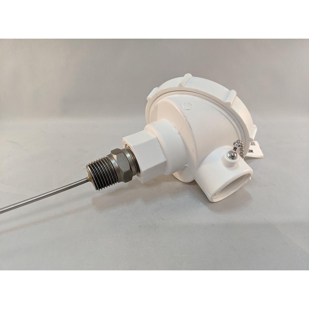 [RRJCF0A040BB000] Watlow 3-Wire Rtd w/Polypropylene Connection Head, 4"SS Sheath, 1/2"NPT