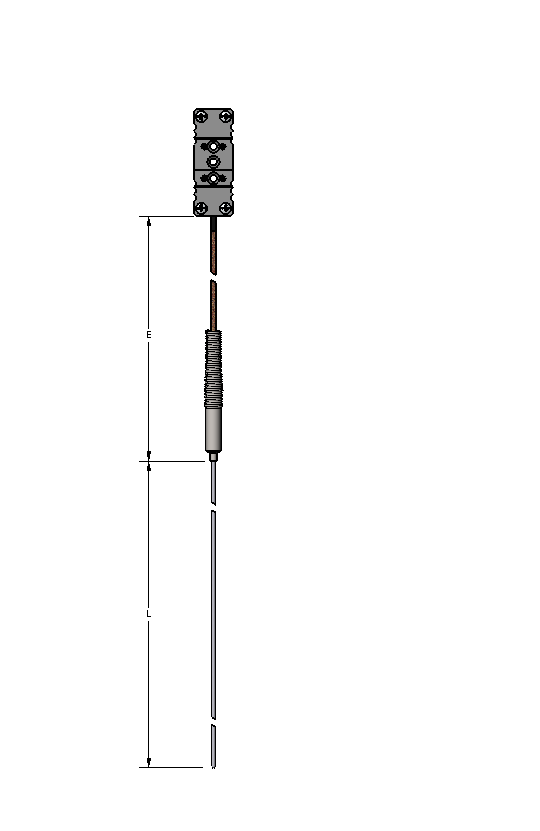 [2178-9786] Watlow AF Style Ungrounded Thermocouple Type T w/Plug & Connector