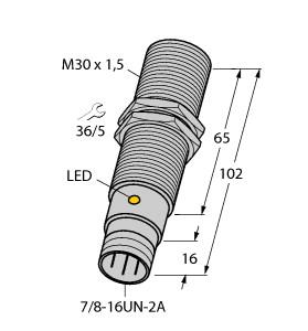 [4372202] Turck Inductive Sensor, With Increased Temperature Range (BI10-EG30-AZ3X-B1131/S120)