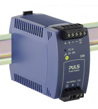 [ML50.111] Puls Power Supply, 50W, 100-240VAC 1PH, 24-28VDC, 2.1-1.8A with Screw Terminals